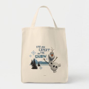 Olaf | Expert On The Snow Tote Bag by frozen at Zazzle