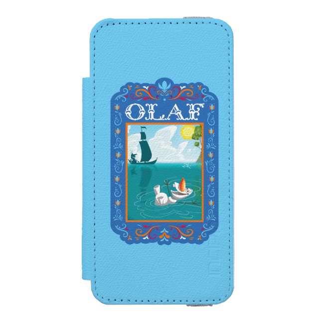 Olaf | Floating in the Water Incipio iPhone Wallet Case (Folio Front)