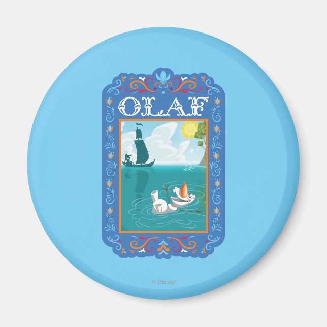 Olaf | Floating in the Water Magnet (Front)