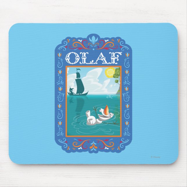 Olaf | Floating in the Water Mouse Pad (Front)