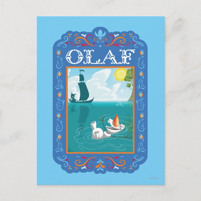 Olaf | Floating in the Water Postcard (Front)