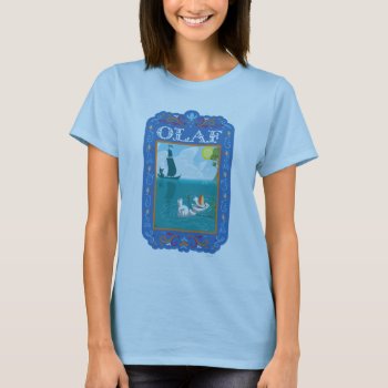 Olaf | Floating In The Water T-shirt by frozen at Zazzle