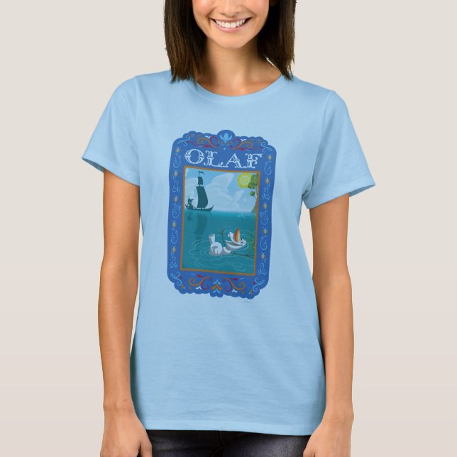 Olaf | Floating in the Water T-Shirt (Front)