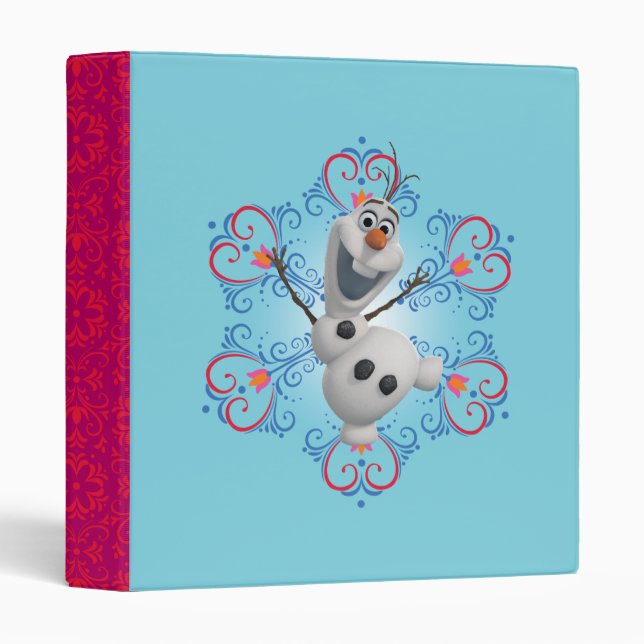 Olaf | Heart Frame 3 Ring Binder (Front/Spine)