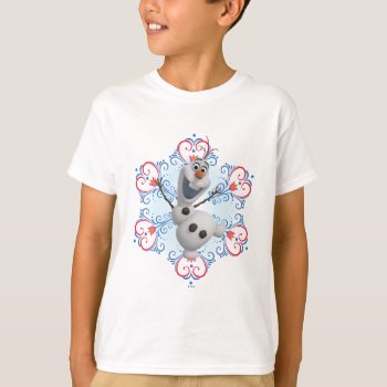 Olaf | Heart Frame T-shirt by frozen at Zazzle