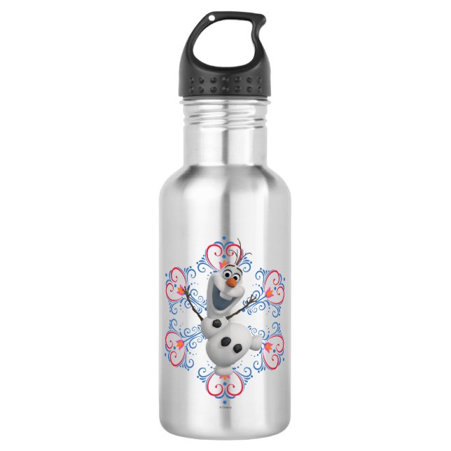 Olaf | Heart Frame Water Bottle (Front)