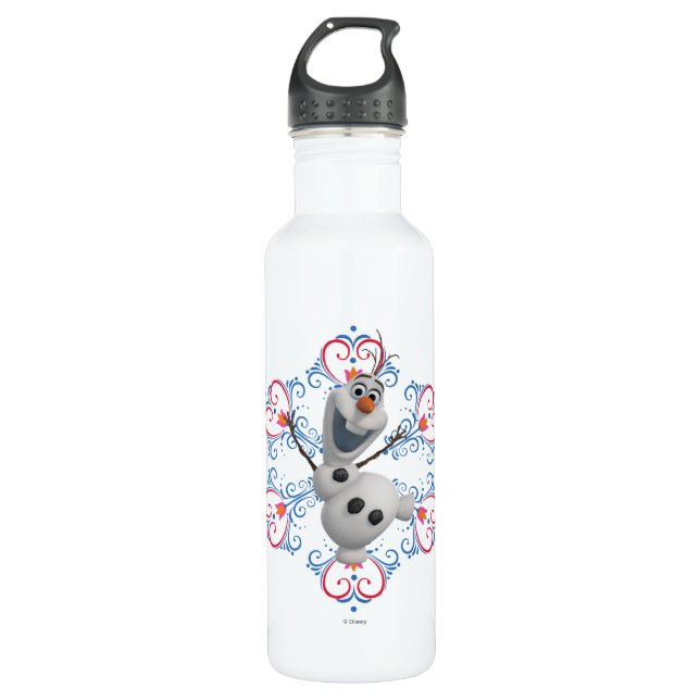 Olaf | Heart Frame Water Bottle (Front)