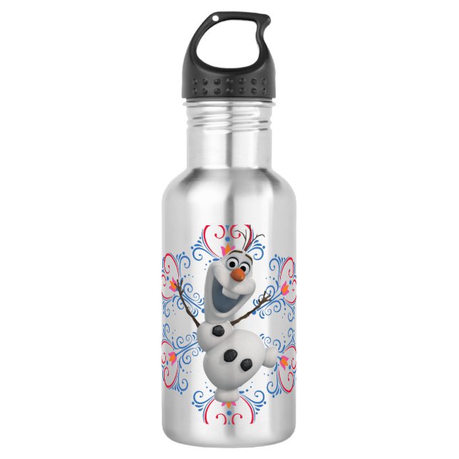 Olaf | Heart Frame Water Bottle (Front)