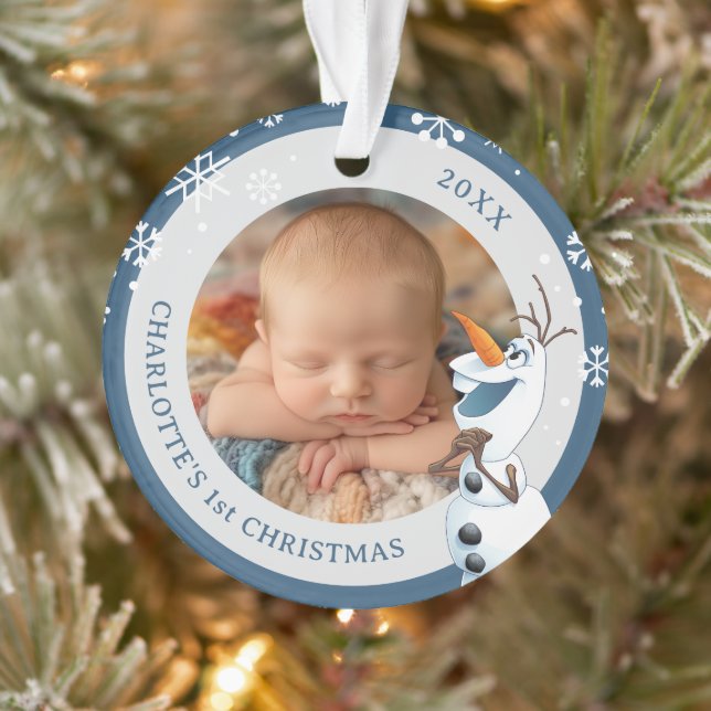 Olaf Holiday Wish Photo Ornament (Tree)