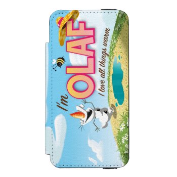 Olaf | I Love All Things Warm Iphone Se/5/5s Wallet Case by frozen at Zazzle
