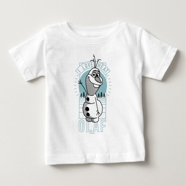 Olaf | I Love Heat Baby T-Shirt (Front)