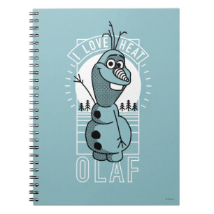 Olaf I Love Heat Notebook