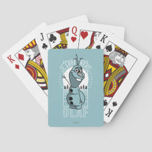 Olaf I Love Heat Playing Cards