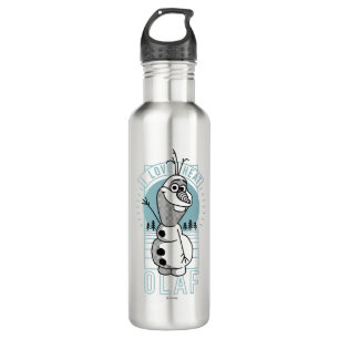 Olaf   I Love Heat Water Bottle