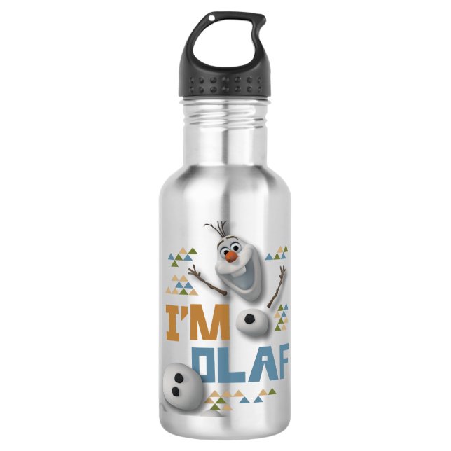 Olaf | I'm Olaf Stainless Steel Water Bottle (Front)