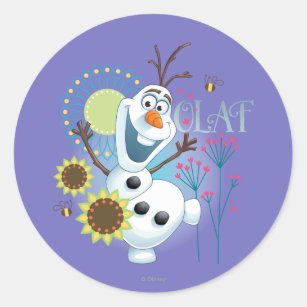 olaf stickers zazzle