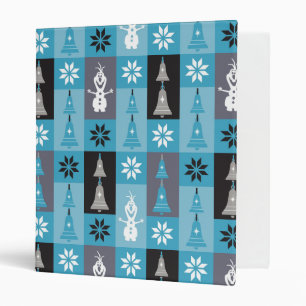 Olaf   Let the Holiday's Begin Pattern 3 Ring Binder
