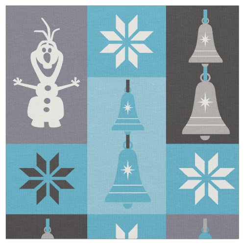 Olaf  Let the Holidays Begin Pattern Fabric