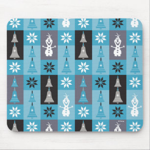 Olaf   Let the Holiday's Begin Pattern Mouse Pad