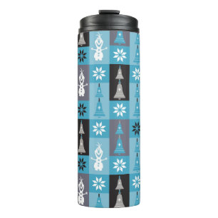 Olaf   Let the Holiday's Begin Pattern Thermal Tumbler