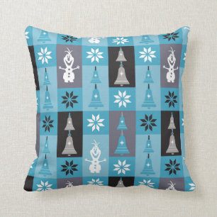 Olaf Let the Holiday's Begin Pattern Throw Pillow