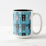 Olaf | Let the Holiday's Begin Pattern Two-Tone Coffee Mug