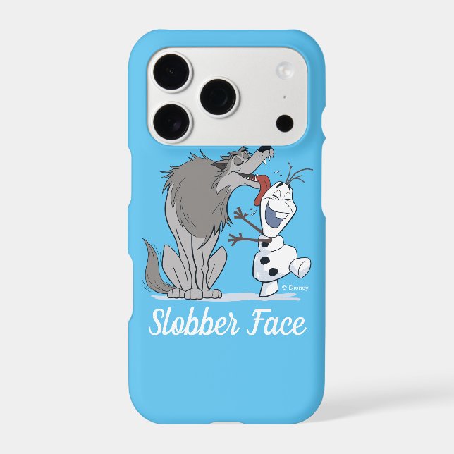 Olaf Licked By Wolf Iphone Case (Back)