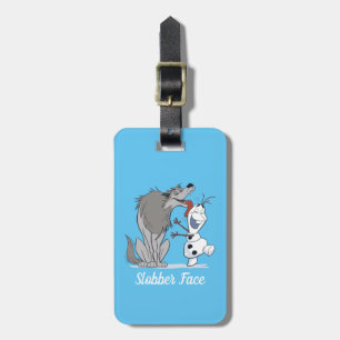 Olaf Licked By Wolf Luggage Tag