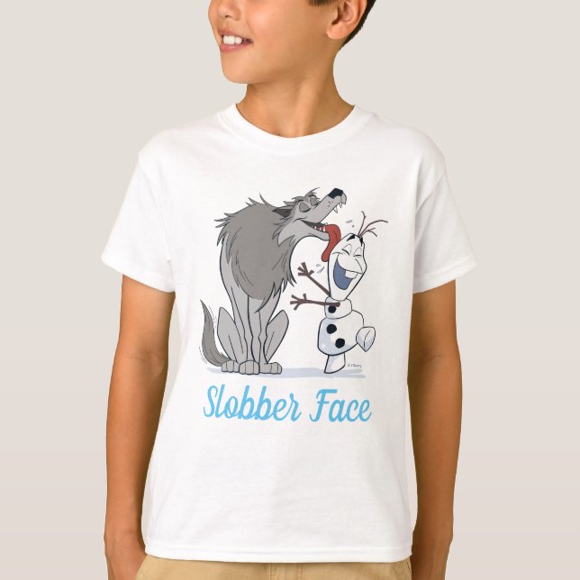 Olaf Licked By Wolf T-Shirt (Front)