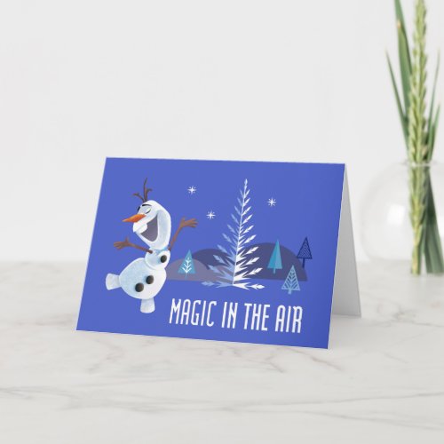 Olaf  Magic in the Air Holiday Card