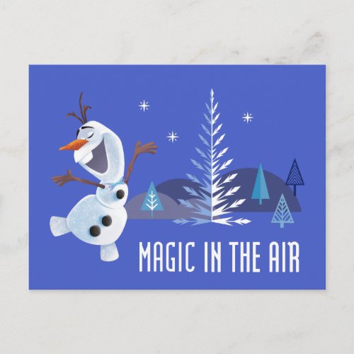 Olaf  Magic in the Air Postcard