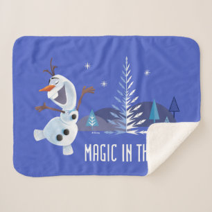 Olaf Magic in the Air Sherpa Blanket