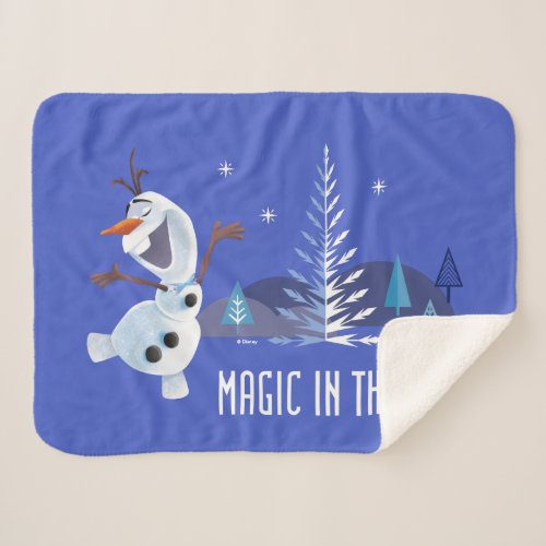 Olaf  Magic in the Air Sherpa Blanket