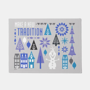 Olaf Make a New Tradition Doormat