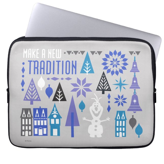 Olaf | Make a New Tradition Laptop Sleeve (Front)
