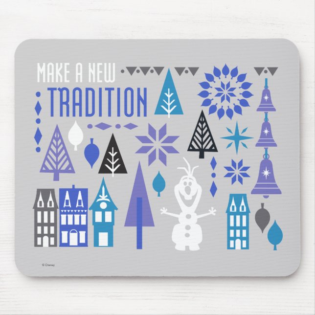 Olaf | Make a New Tradition Mouse Pad (Front)