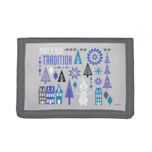 Olaf Make a New Tradition Tri-fold Wallet