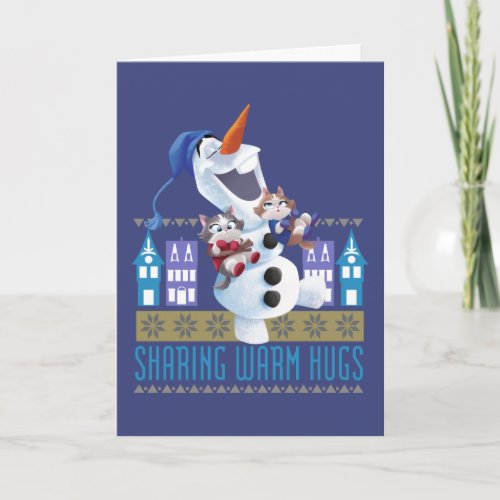 Olaf  Sharing Warm Hugs Holiday Card
