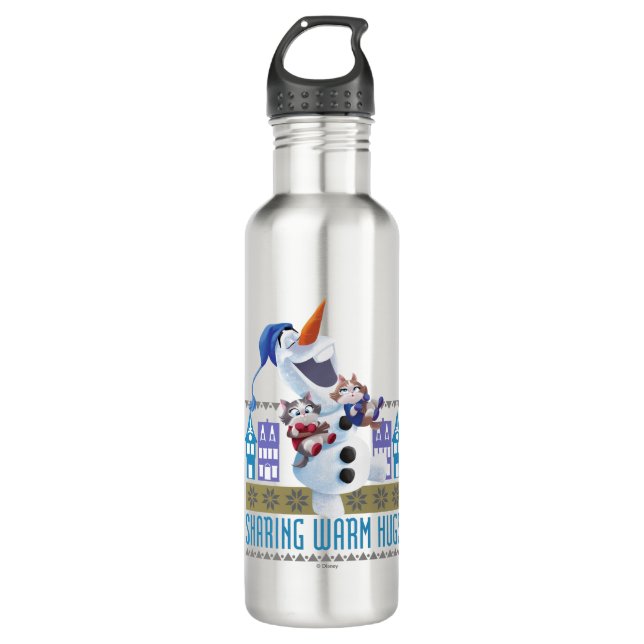 Olaf | Sharing Warm Hugs Stainless Steel Water Bottle (Front)