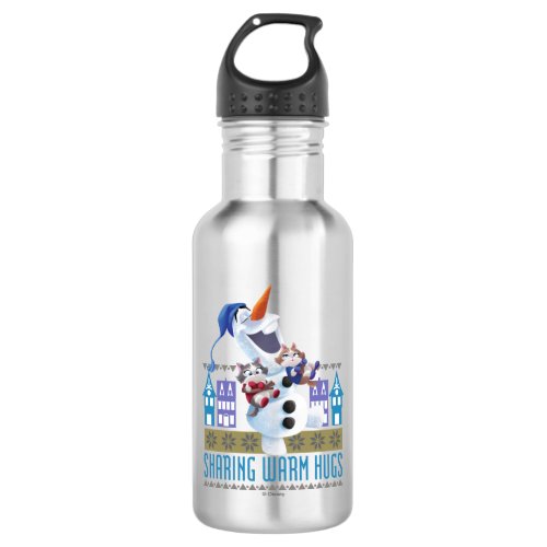 Olaf  Sharing Warm Hugs Water Bottle