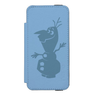 Olaf   Silhouette Wallet Case For iPhone SE/5/5s