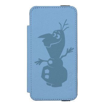 Olaf | Silhouette Wallet Case For Iphone Se/5/5s by frozen at Zazzle