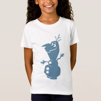 Olaf | Silhouette T-shirt by frozen at Zazzle