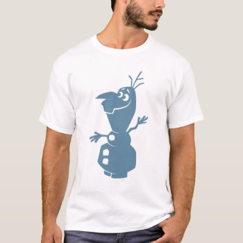 Olaf | Silhouette T-shirt by frozen at Zazzle
