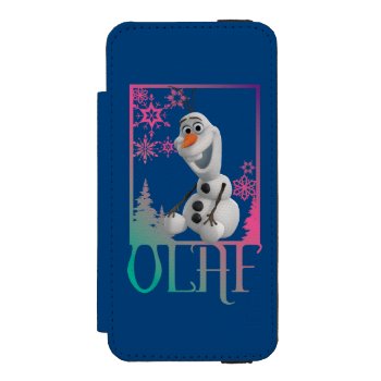 Olaf | Sitting Iphone Se/5/5s Wallet Case by frozen at Zazzle