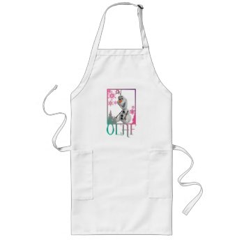 Olaf | Sitting Long Apron by frozen at Zazzle