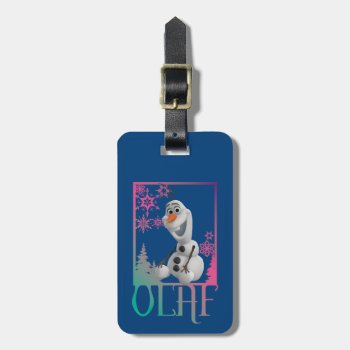 Olaf | Sitting Luggage Tag by frozen at Zazzle