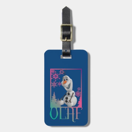 Olaf  Sitting Luggage Tag