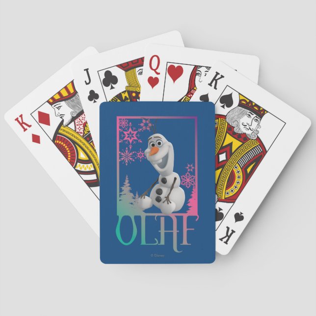 Olaf | Sitting Playing Cards (Back)