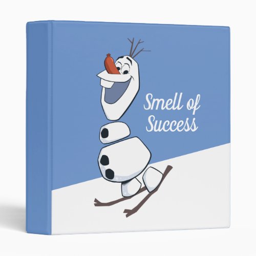 Olaf Skiing 3 Ring Binder